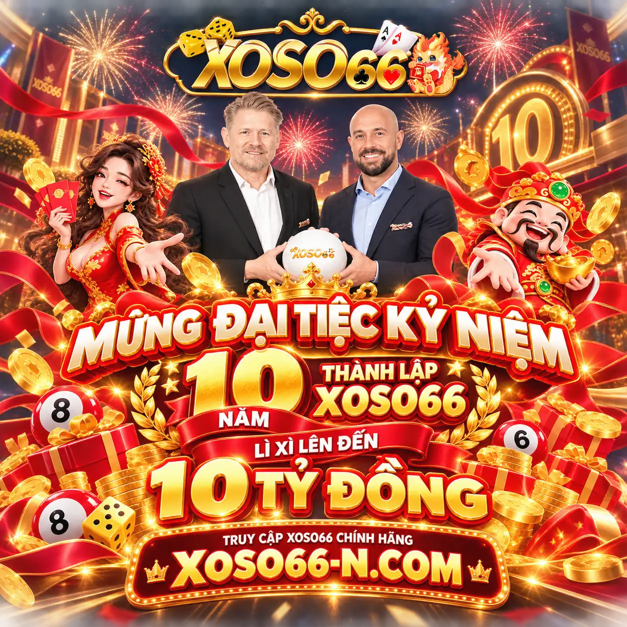 Sự kiện kỉ niệm 10 năm thành lập XOSO66